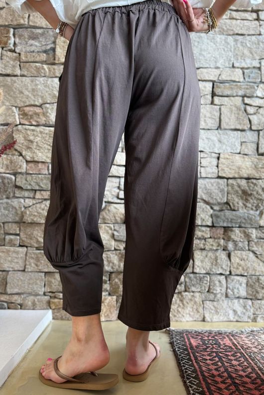Jo Jo Quirky Classic Barrel Pant Chocolate